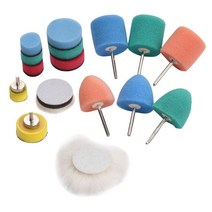 광택기 자동차 무선 폴리셔 미니 버핑 연마 패드 16 Pcs 세부 폴리 셔 키트 자동차 휠 도구, 한개옵션0