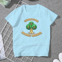 더치커피 메이커 Shake Your Money Maker Bells 스위트 걸즈 여성 티셔츠 Animal Crossing Game Blusas 하, 02 Sky Blue_08 5XL