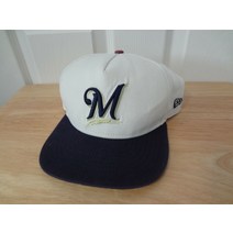 New Era 빈티지 MLB 밀워키 브루어스 스냅백 모자 90년대 뉴에라 950 NEW N