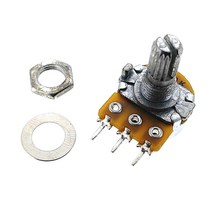16파이 가변저항 16mm 단련볼륨 500Ω ~ 1MΩ VR16MS, 100KΩ