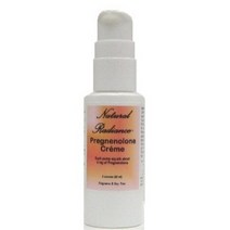 Natural Radiance Pregnenolone Bioidentical Cregraveme 2 oz. 병60 ml 노화 황체호르몬 프로게스테론 에스트로겐 여성 호르몬 크림, 60ml