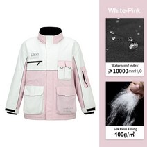 스키미들러 스키복 미들웨어LDSKI 남녀공용 스키 재킷 스노우보드 겨울 파카 탄성 커프 대용량 포켓 느