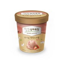 상하목장 유기농아이스크림 딸기 474mL, 단품