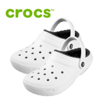크록스 크록스 클래식 라인드 클로그 화이트 203591-10M