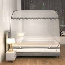 방충망 더블도어 해충차단 야외 프리미엄 가정 모기 텐트 모기장 사각 원터치 캠핑 간편 대형 침대, 대형사각모기장1.2M