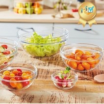 엠필러볼 2호 7Cm 강화유리볼 그릇 전자레인지 가능 믹싱 베이킹 루미낙 정품 / 유리볼 유리그릇 믹싱볼 루미낙유리볼