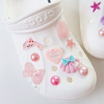 [하비라벨] 슬리퍼 실내화 꾸미기 귀여운 버튼 세트 모음 2, 핑크오션세트