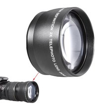 접사링 텔레컨버터캐논 니콘 소니 펜탁스 18-55mm 카메라 헤드 용 55mm 2x, 1개