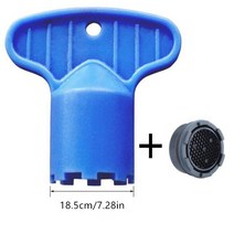 5 pcs 플라스틱 수도꼭지 aerator 수리 교체 도구 스패너 렌치 위생 도자기 inflator 필터 라이너, 18.5cm