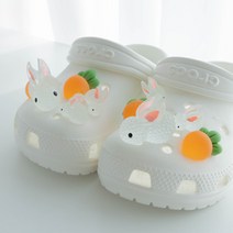 야광 토끼 당근 엄마 아기 신발 실내화 장식 세트 꾸미기 파츠 모음 선물 우정 커플
