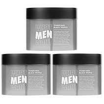왓맨원트 옴므 에프터 쉐이브 블랙트러플 토너패드 40매, 3개, 150ml