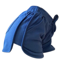 꿀이상사 여자 짧은 트래이닝바지 돌핀팬츠 랍빠 헬스 반바지 블루 L