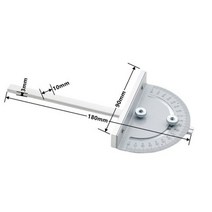 라우터 테이블 인서트 플레이트 목공 벤치 톱마이 터 게이지 가이드 알루미늄 프로파일 울타리 슬라이딩 브래킷, Miter Gauge