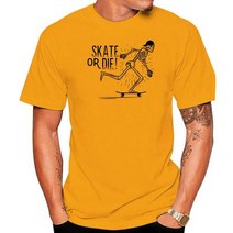 스케이트보드 Skate Or Die 티셔츠 스케이터 보드 Emo 탑 인디 208 커스텀 그래픽, 04 Men Ginger_07 XXL