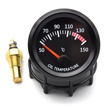 자동차 오일 압력 게이지 센서 수정 0-7 BAR 52mm 트럭 미터 12V 프레스 M10x1 NPT18, 01 oil temp gauge