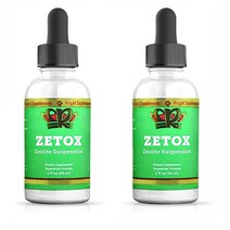 ZETOX 제올라이트 서스펜션 액상 60ml 2개 Easy to Take Liquid Zeolite Suspension B12 D3