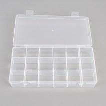 분리형 조립식 칸막이 다용도 네일 비즈 DIY 케이스 6칸 12칸 18칸 사용 가능 투명 케이스
