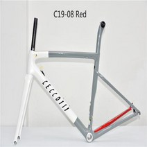 자전거프레임 자전거부품 카본 로드 바이크 V림 브레이크 T1000 BSABB, C19-08 Red+44cm BB30 V brake