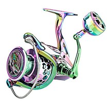 낚시 릴 1000-7000 시리즈 다채로운 방수 금속 라인 컵 회전 휠 레인보우 스풀 낚시 태클 릴 스피닝릴, GSM3000