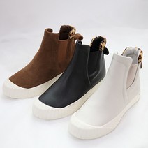 [무료배송]여성 천연소가죽 송치 하이탑 스니커즈 여성운동화