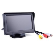 차량용모니터 5인치 Hd 자동차 모니터 4.3 인치 화면 Tft Lcd 디지털 디스플레이 양방향 입력 차양 리버스, 01 Black