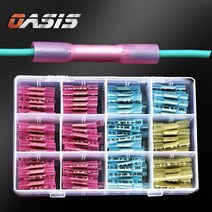 열수축튜브 방수 절연 PG슬리브 커넥터 200pcs세트 압착터미널 단자, B27:200PCS 세트