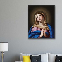 [더벨라] 사소페라토 - 기도 하시는 성모 마리아 The Madonna in Prayer 모던프레임 캔버스액자