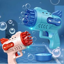 버블건 장난감 비눗방울 터보 머신 놀이 원터치 샷건, 충전식  엔젤 핑크 + 버블 리퀴드 5팩