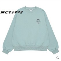셀러허브 1 에꼴리에 SH02 여아 봄 걸프렌즈 크롭 맨투맨 심플한 민트 웹툰 크롭티 긴팔 티셔츠 NC중앙로역점 22A0751