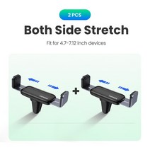 거치대 휴대폰 주파집 차량용 거치대UGREEN 자동차 전화 홀더 스탠드 휴대 공기 환기 Xiaomi 삼성 아이폰 1, 02 Metal Black-2pieces