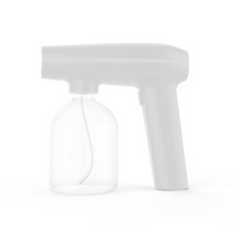 네뷸라이저 무소음 가정용 네블라이저 소독 건 블루 라이트 무선 휴대용 충전식 나노 분무기 대용량 ULV 전, 01 White