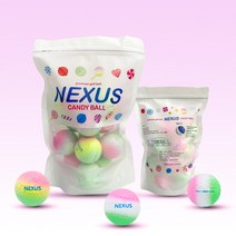 넥서스 캔디 골프공 2피스, 혼합색상, 1개, 12개입