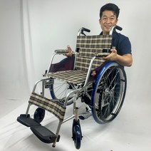 (ISO 9001 국제 품질 인증) 10.9kg 경량 수동 휠체어 대여 서비스 렌탈 임대 미키 코리아 접이식 어린이 휴대용 노인 장기요양 복지용구 실버용품 요양등급 어르신용품, 6개월, 일반대여