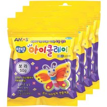 아모스 탱탱 아이클레이 파우치 2500, 보라, 50g