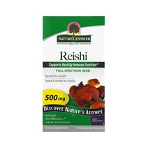 네이처스앤서 영지버섯 500mg 90정 베지캡슐 규산칼슘 Reishi Mushroom calcium silicate, 1개, 기본