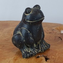 라자하 돌두꺼비 돌개구리 조각상 인테리어소품 15cm