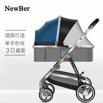 유모차 휴대용 초 경량 프리미엄 아기 자동차 풍경 양면 골드 여행 캐리지, [08] H