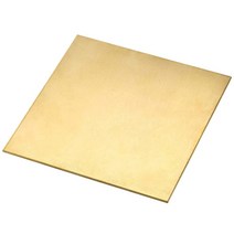 Uxcell 황동 시트 금속 시트 플레이트 길이 9.9cm(3.9인치) x 너비 두께 0.1cm(0.04인치), 3.9 x 3.9 x 0.02