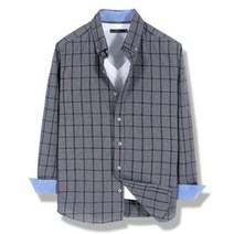 J2MAN 윈도우 체크 셔츠 빅사이즈 남자 남성 긴팔 남방