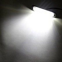 비상경고등방수 ip65 스트로브 조명 경찰 동기화 장치 비상 led 라이트 바가있는, 2pc white