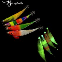 나라샵 비블랙 생미끼 삼봉에기 한치에기 문어낚시, E752- 수박