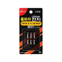 바코 BR311 6개입 311건전지, 6개