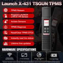 LAUNCH-X431 TSGUN 타이어 압력 센서 검사 도구 휴대용 터미네이터 TPMS 프로그래밍 활성화 X431 V/V +/Pro