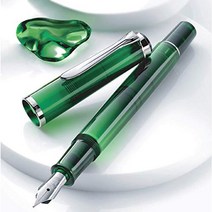 펠리컨 만년필 F 글자 올리빈 클래식 M205 흡입식 한정 정규 수입품
