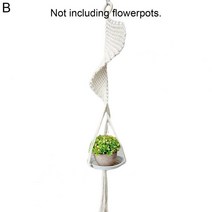 교수형 식물 홀더 꽃 냄비 태피스트리 가방 보헤미안 스타일 정원 옷걸이 스탠드 안뜰에 대한, 02 B