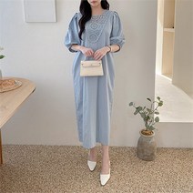 코지일이삼 여성 20대 대학생 심플한 데일리룩 루즈핏 청순한 원피스 (6990645)