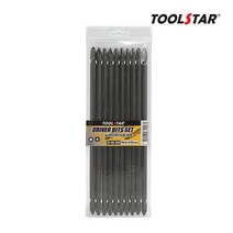 툴스타 드라이버 비트 세트 TS-DB-200 PH2x200mm 10개입 십자 양날