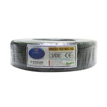 KIV 0.75SQ 200M 1롤 전선 케이블 캠핑카 배선 단선 전기 국산 IV SV CV VCTFK VCTF 장원형 충진형 HIV 로, 흑색