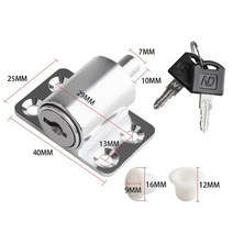 슬라이딩 도어 창 잠금 장치 2 키 포함 아기 안전 보호 도난 방지 도어 창문 보안 잠금 장치 세트, Silver 1