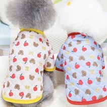 코코스튜디오 예쁜 강아지옷 고양이 기모 누빔 자켓, 코코 테디 누빔 자켓/핑크